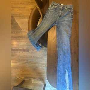 Pistola Jeans, boot cut with a front slit.  Size 26